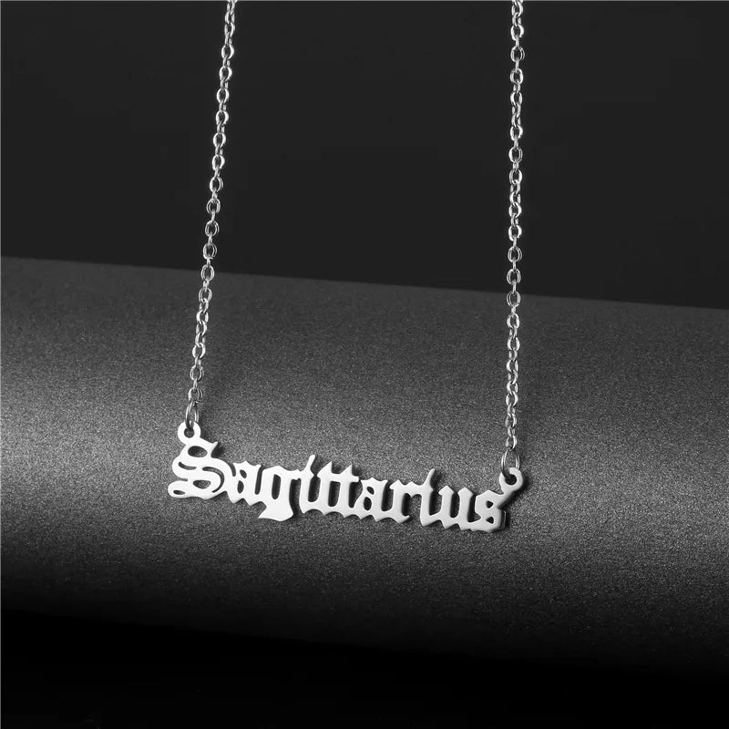 Astro C 4 Zodiac Silver Necklace