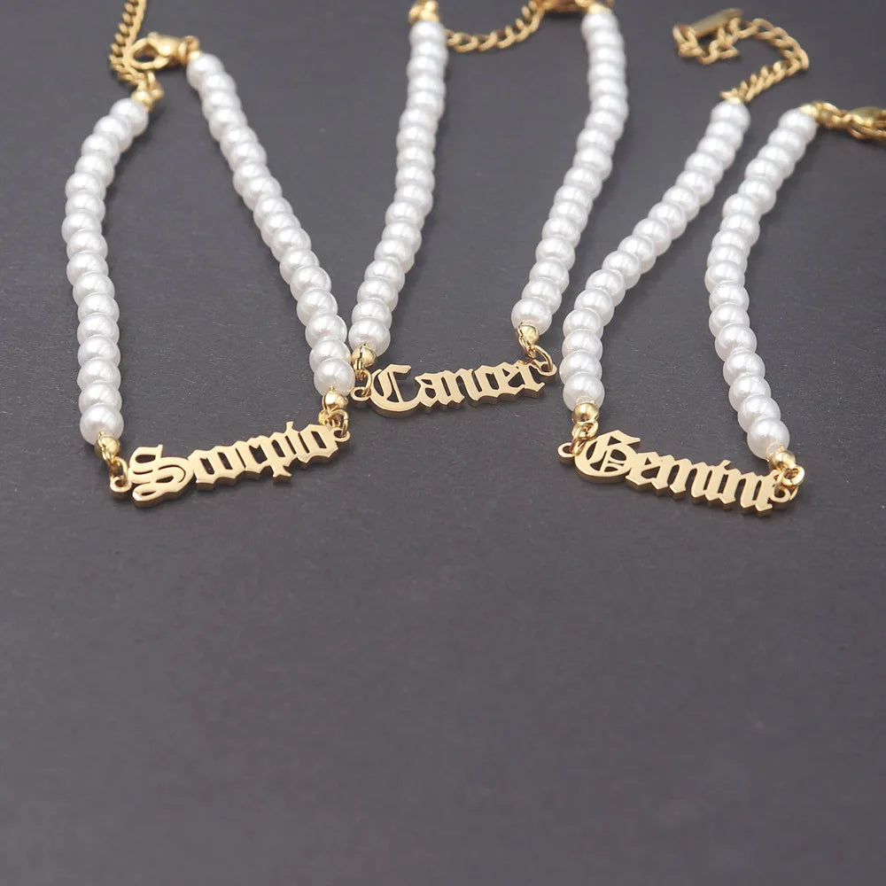 Astro E 8 Zodiac Pearl Bracelet (Mix & Pick)