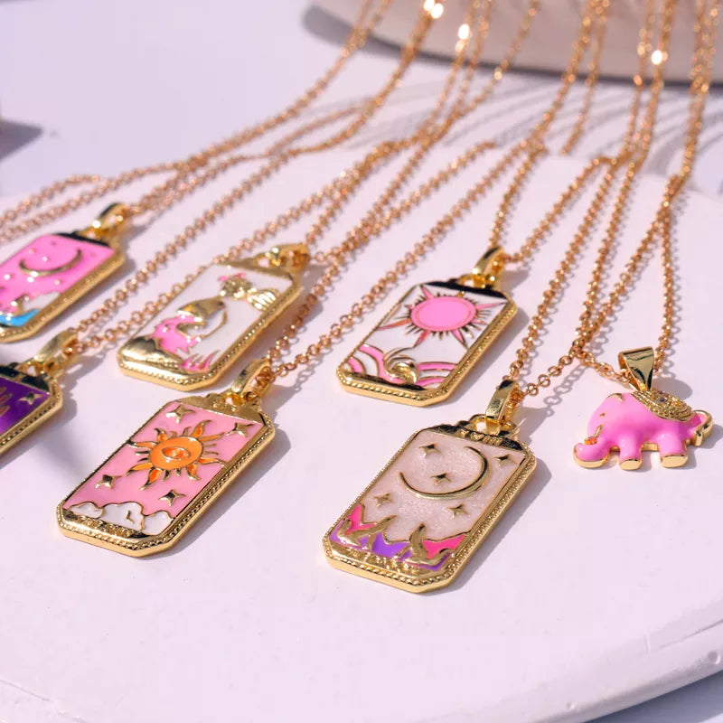 Astro D 3 Pink Tarot Necklace (Mix & Pick)