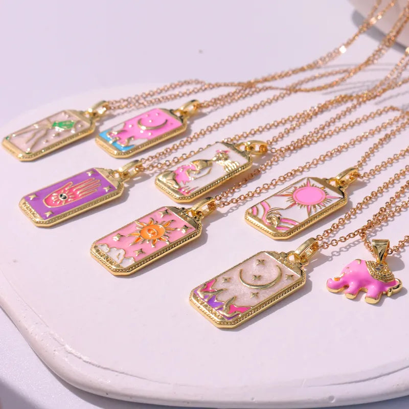 Astro D 3 Pink Tarot Necklace (Mix & Pick)