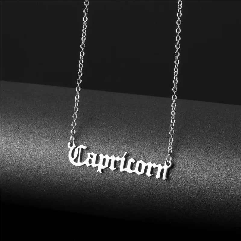 Astro C 4 Zodiac Silver Necklace