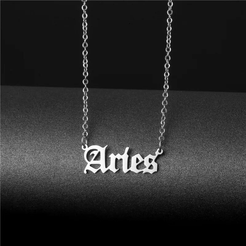 Astro C 4 Zodiac Silver Necklace