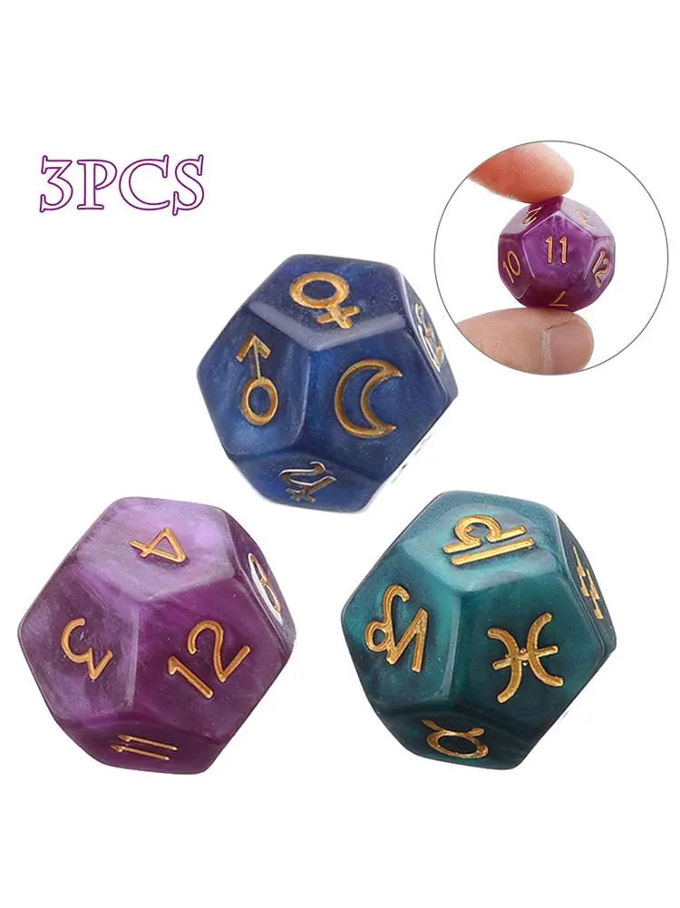 Astro C 1 Multifaceted Constellation Dice (3pcs)