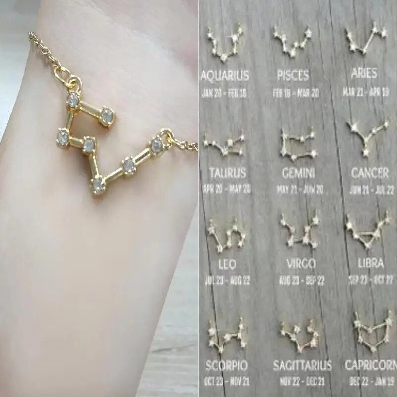 Astro D 5 Zodiac Sign Bracelet