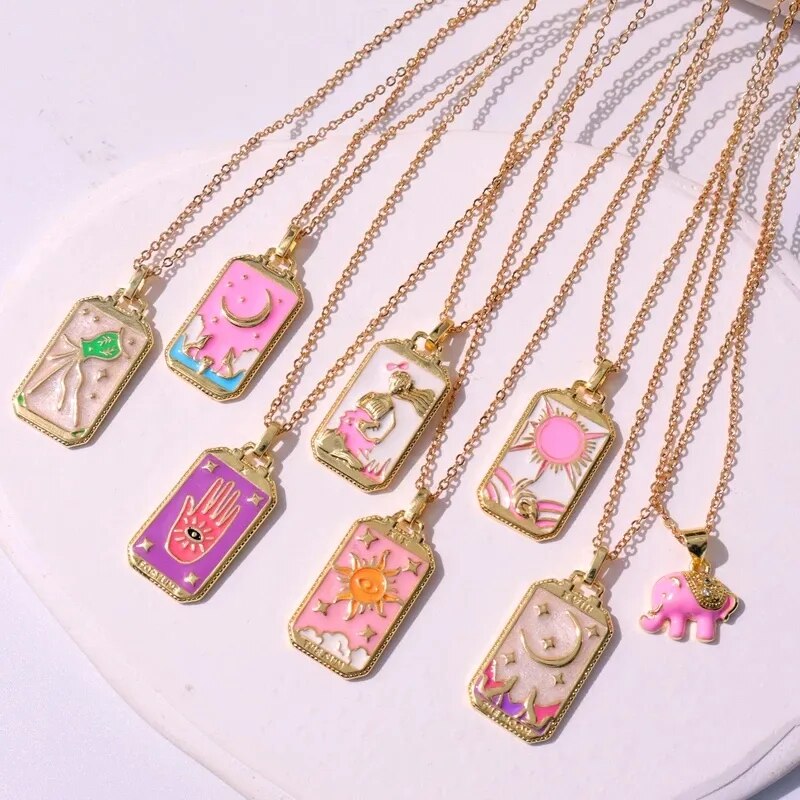 Astro D 3 Pink Tarot Necklace (Mix & Pick)