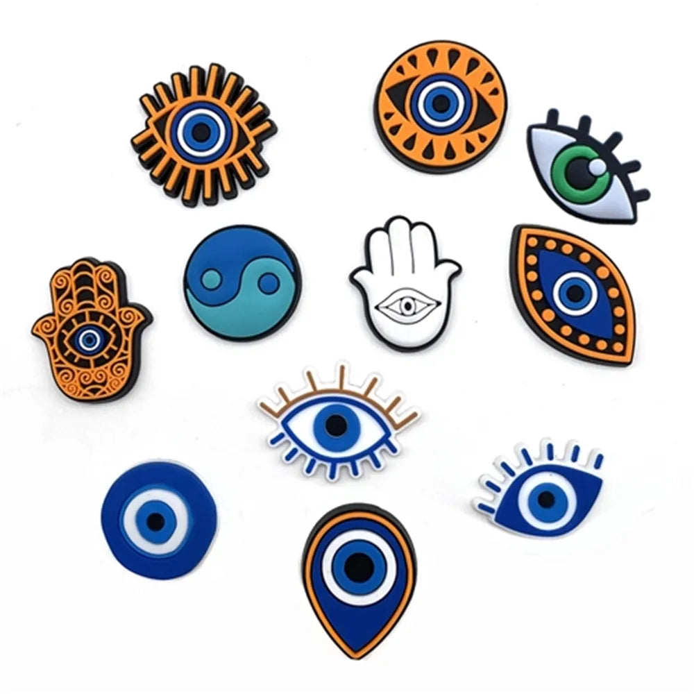 Astro D 7 Evil Eye Shoe Charms for Crocs