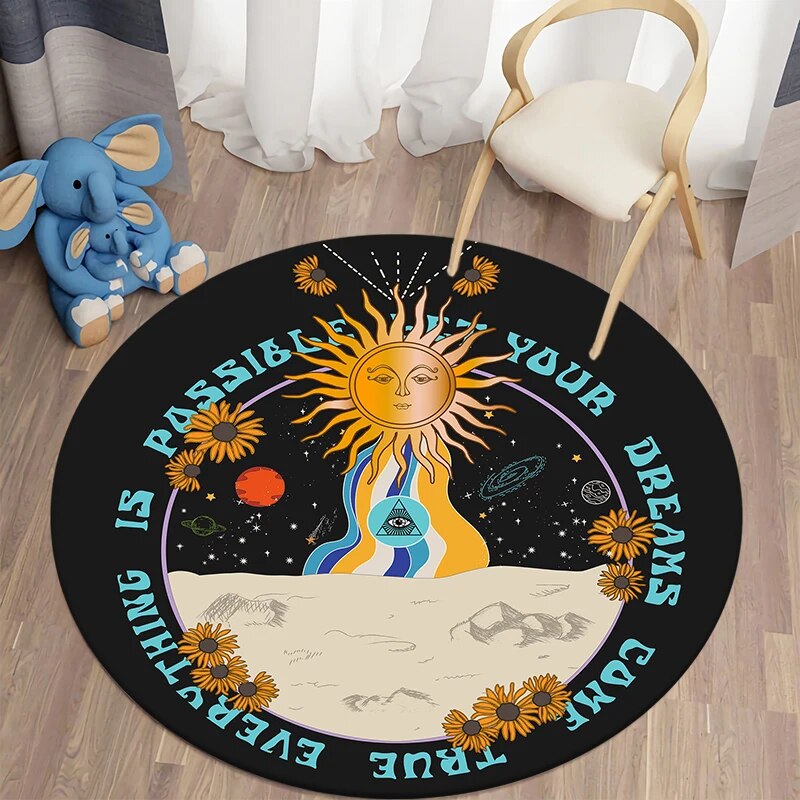 Round Metaphysical Rugs